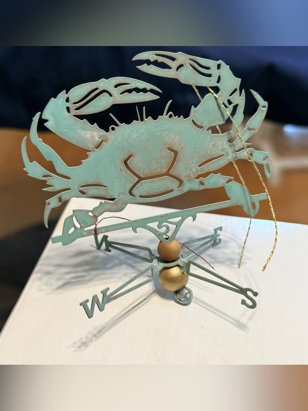 NEW.... Crab Ornament, Made of Copper, Made by Copper Mermaid - ‘Crab' - Picture 2 of 7